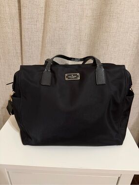 Kate Spade Black Nylon Travel Tote